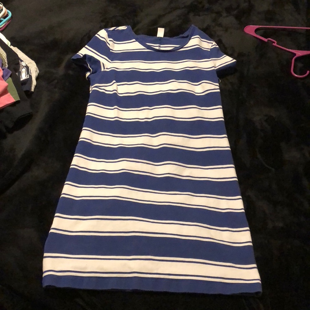 Blue and White stripped dress